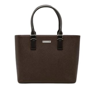 Burberry Pre-owned Vintage Tote Bag - Dames - Vintage Shopper - Bruin - ONE Size - Leer - Vintage