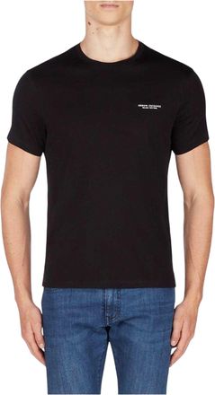 A|X Armani Exchange Heren T-shirt katoen met logo (Zwart)