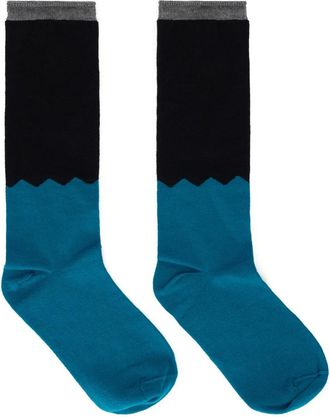 Red Valentino Kniehoge sokken - Dames - Sokken - Blauw - S/M - Ondergoed