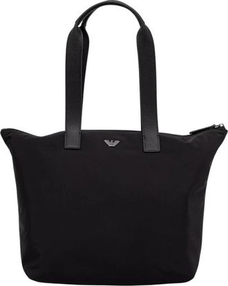 Emporio Armani Weekend Bag - Heren - Shoppers - Zwart - ONE Size - Leer - Tassen