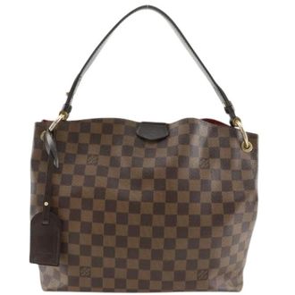 Louis Vuitton Pre-owned Graceful PM Damier Schoudertas - Dames - Pre-owned - Bruin - Maat: ONE Size