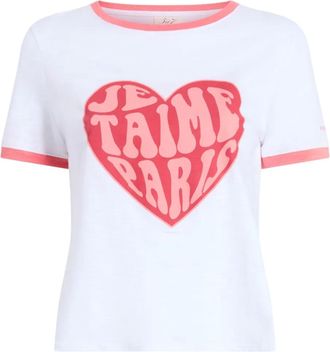 Cinq &agrave; Sept T-shirt con stampa - Bianco