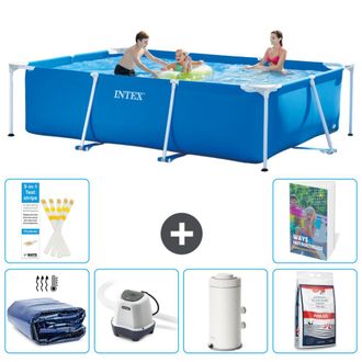Intex Piscina Con Estructura Rectangular - 300x200x75 Cm - 7-piezas S155