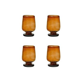 BITOSSI HOME Juego de Vasos Cup Vidrio H.10 &Aacute;mbar