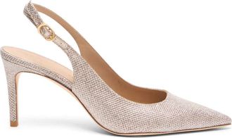 Stuart Weitzman Power Slingback 75 - Dames - Pumps - Roze - 37 1/2 EU - Leer - Schoenen