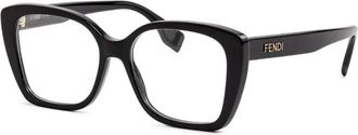 Fendi Fe 50127I 001 Optical Frame - Dames - Brillen - Zwart - 54 MM - Accessoires
