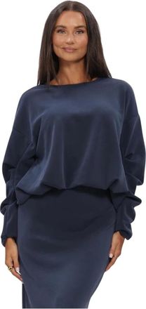 Y.A.S Y.a.s, Hoodies & sweatvesten, Dames, Blauw, M, Polyester, Yascoze LS Sweat - D2D