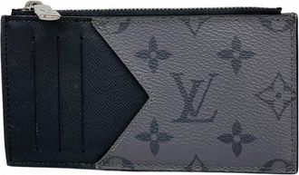 Louis Vuitton Black Gray Coin Purse/Coin Case (Pre-Owned)