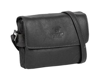 Mustang Schultertasche MUSTANG Catania, Damen, Gr. B/H/T: 18cm x 15cm x 4cm, schwarz, Leder, Taschen Schultertasche