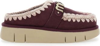 Mou Bordeaux Sandalen met Bounce Clog Logo - Dames - Slip ons - Rood - 38 EU - Schoenen