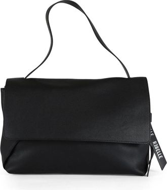 Rebelle Tassen, Dames, Zwart, ONE Size, Leer, Gehamerde leren handtas Dita