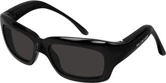 Balenciaga Stijlvolle Zonnebril Zwart Bb 0385S - Heren - Zonnebrillen - Zwart - 60 MM - Accessoires