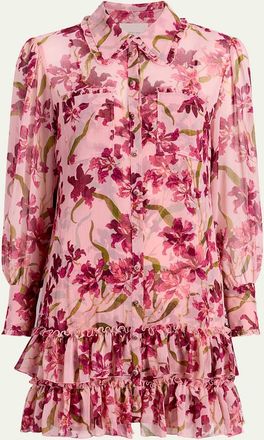 Cinq &agrave; Sept Trailing Hibiscus Lupetto Dress