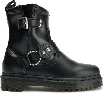 Dr. Martens Womens Dr Anistone Harness Boots - Black Leather - Size UK 5