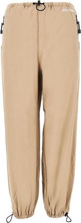Miu Miu Washed gabardine pants Woman 38