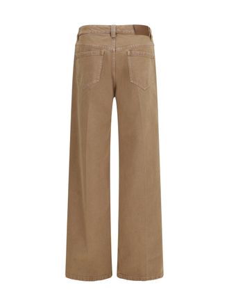 Brunello Cucinelli Womens Straight Jeans Warm Amber Cotton