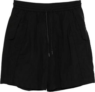 Juun.J Shorts con taglio diagonale - Nero