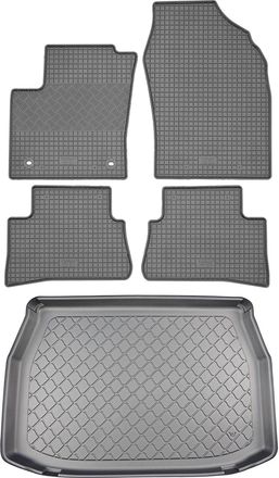 OEM Juego De Alfombrillas De Goma Para Coche Y Maletero Para Toyota Ch-r Hybrid 2.0 Dynamic Force Suv (5 Puertas) A Partir De Noviembre De 2019