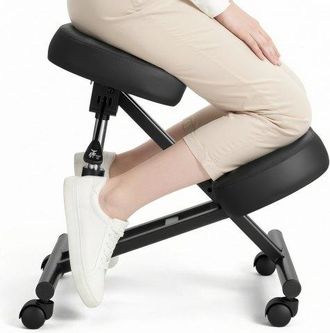OEM Silla Ergon&oacute;mica De Rodillas Con Ruedas, Taburete Para Rodillas Postura En Forma De X Con Altura Ajustable Y Cojines De Espuma Gruesa, Relajarse De Cu