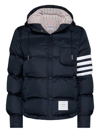 Thom Browne Donsjack met capuchon - Blauw
