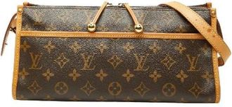 Louis Vuitton Pre-owned Cross Body Bags, female, Brown, Size: ONE SIZE Pre-owned Popincourt Long Monogram Shoulder Bag