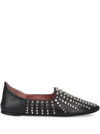 Premiata studded ballerina shoes - women - Calf Leather/Thermoplastic Polyurethane (TPU)/Calf Leather/Calf Leather - 40 - Black