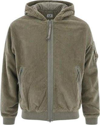 C.P. Company C.p. Company - Hoodie met open kraag - Heren - Sweatshirts & Hoodies - Groen - Maat: XL