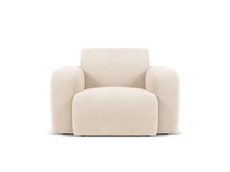 MICADONI Sill&oacute;n de tejido boucl&eacute; beige