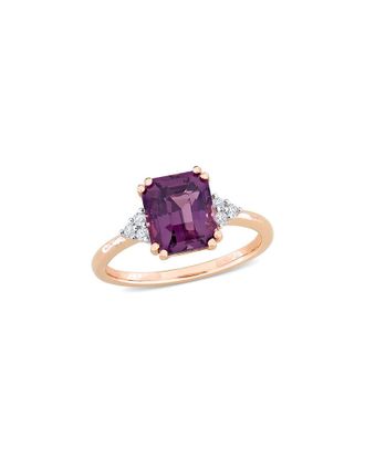 Rina Limor 14K Rose Gold 3.10 Ct. Tw. Diamond & Violet Spinel Cocktail Ring