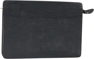 Louis Vuitton Pre-owned Clutches, female, Black, Size: ONE SIZE Pre-owned Leather Clutch