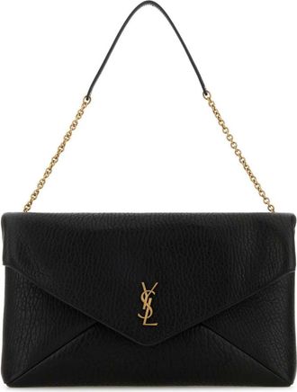 Saint Laurent Black Cassandre XXL Shoulder Bag