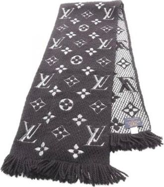 Louis Vuitton Pre-owned Scarves, female, Black, Size: ONE SIZE Pre-owned Vintage Shawl