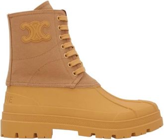 Celine Triomphe Veterschoen - Dames - Veterlaarzen - Bruin - 40 EU - Schoenen