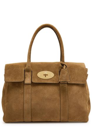 Mulberry Bayswater Small Suede Shoulder bag - Sand - One Size