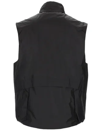 C.P. Company Logo-Embroidered Polyamide Gilet - Black