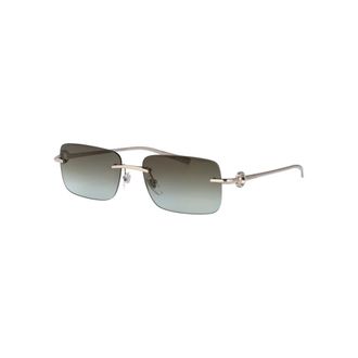 Gucci Gg1703S Zonnebril - unisex - Accessoires - Grijs - Maat: 55 MM Nylon