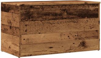 vidaXL Ba&uacute;l De Almacenamiento Madera Ingenier&iacute;a Envejecida 84x42x46 Cm Vidaxl