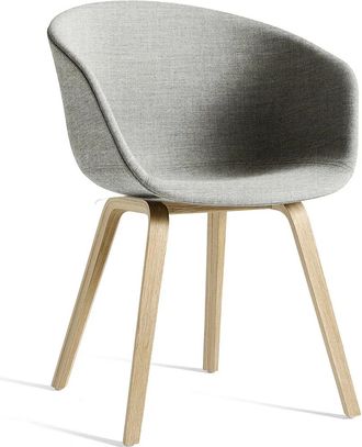 HAY About A Chair AAC 23, Eiche matt lackiert / Vollpolster grau (Remix 123)