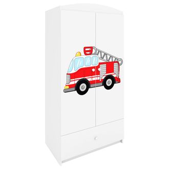 Les Tendances Armario 2 Puertas 1 Caj&oacute;n Kocot Kids Babydream Bombero - Blanco