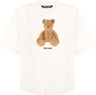 Palm Angels Light Neutral Teddy Bear Graphic T-Shirt