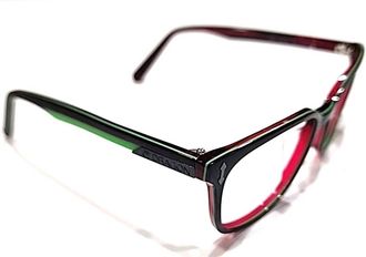 Dragon Unisex - Finn Square Eyeglasses In Red Green