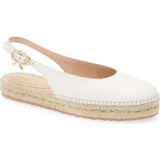 Gianvito Rossi Paz Slingback Espadrille in White at Nordstrom Rack, Size 6Us / 36Eu