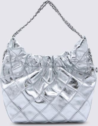 Tory Burch Silver Leather Crossbody Bag