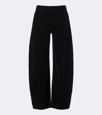 Nili Lotan Tribeca corduroy barrel-leg pants