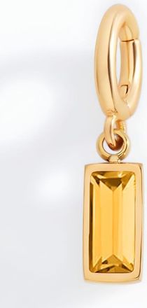 Mint & Lily Dainty Baguette Birthstone Charm in November Citrine at Nordstrom