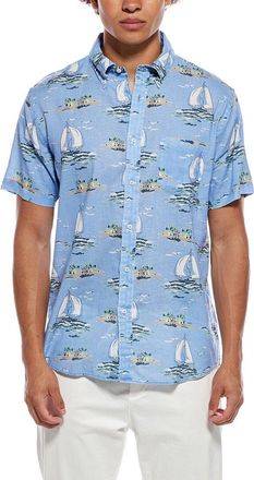 Brooks Brothers Linen-Blend Print Shirt