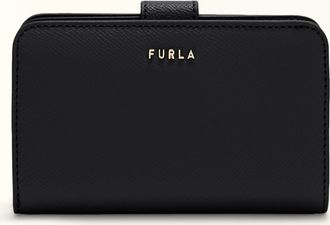 Furla Classic Compact Wallet M Nero Black Andromeda Calf Leather Woman