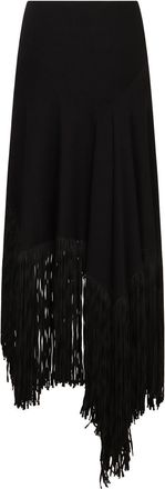 Philosophy di Lorenzo Serafini Womens Asymmetric Skirt - Black viscose - Size EU 38 (Womens)