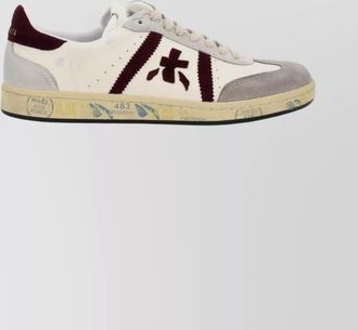 Premiata sneakers with contrast heel tab and rubber sole