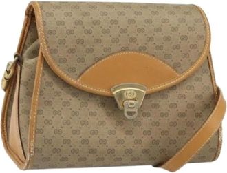 Gucci Pre-owned Cross Body Bags, female, Beige, Size: ONE SIZE Pre-owned Plastic Cross Body Bag